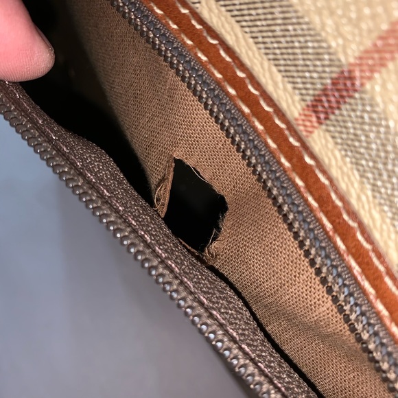 vintage BURBERRY small Nova Check weekender - Picture 8 of 14